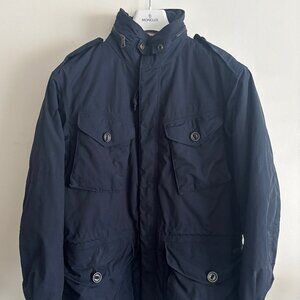 $695 Polo Ralph Lauren Navy Down M-65 Field Jacket - Medium